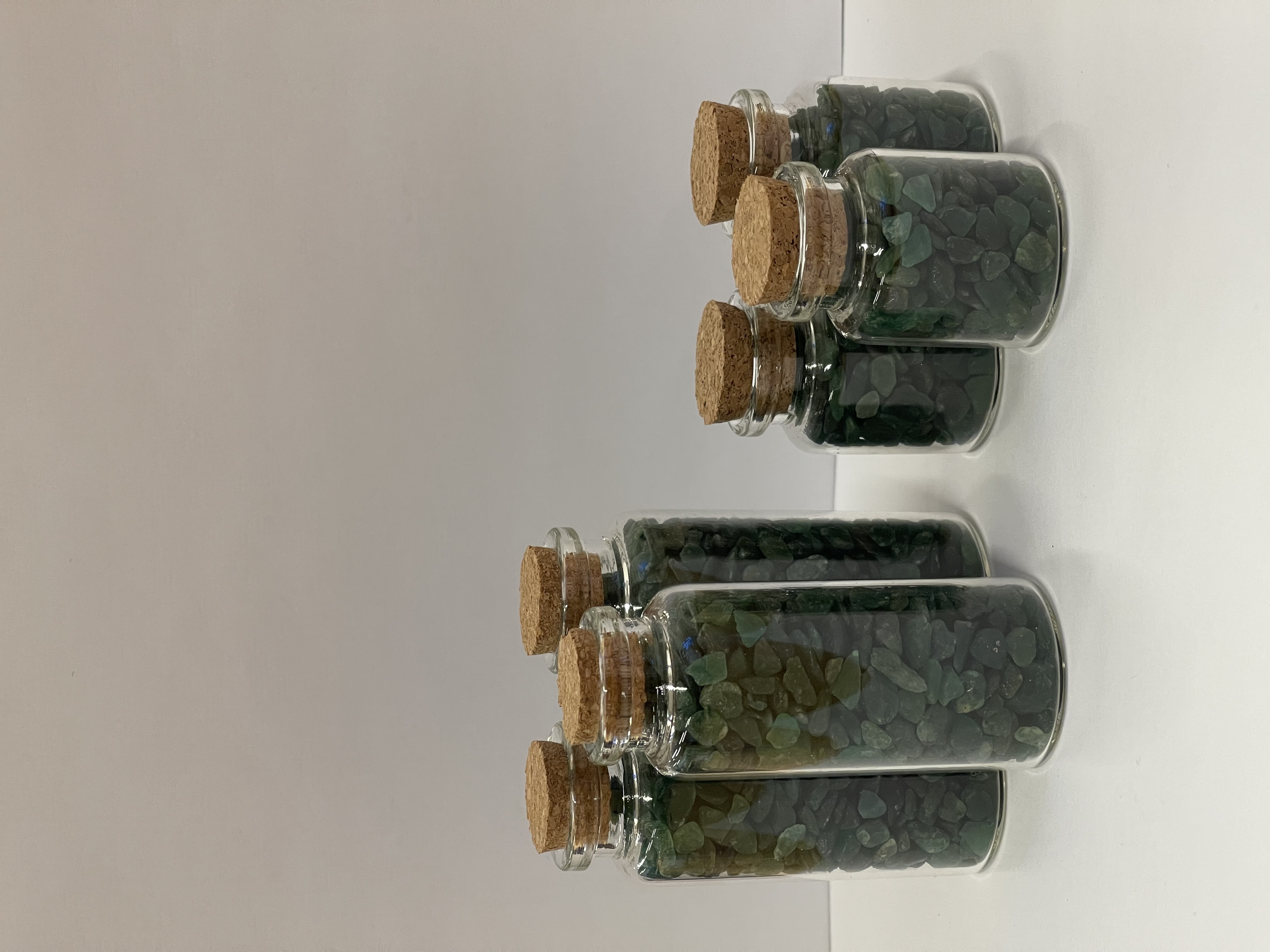Mini flaskor med Grön Aventurin, 3-pack
